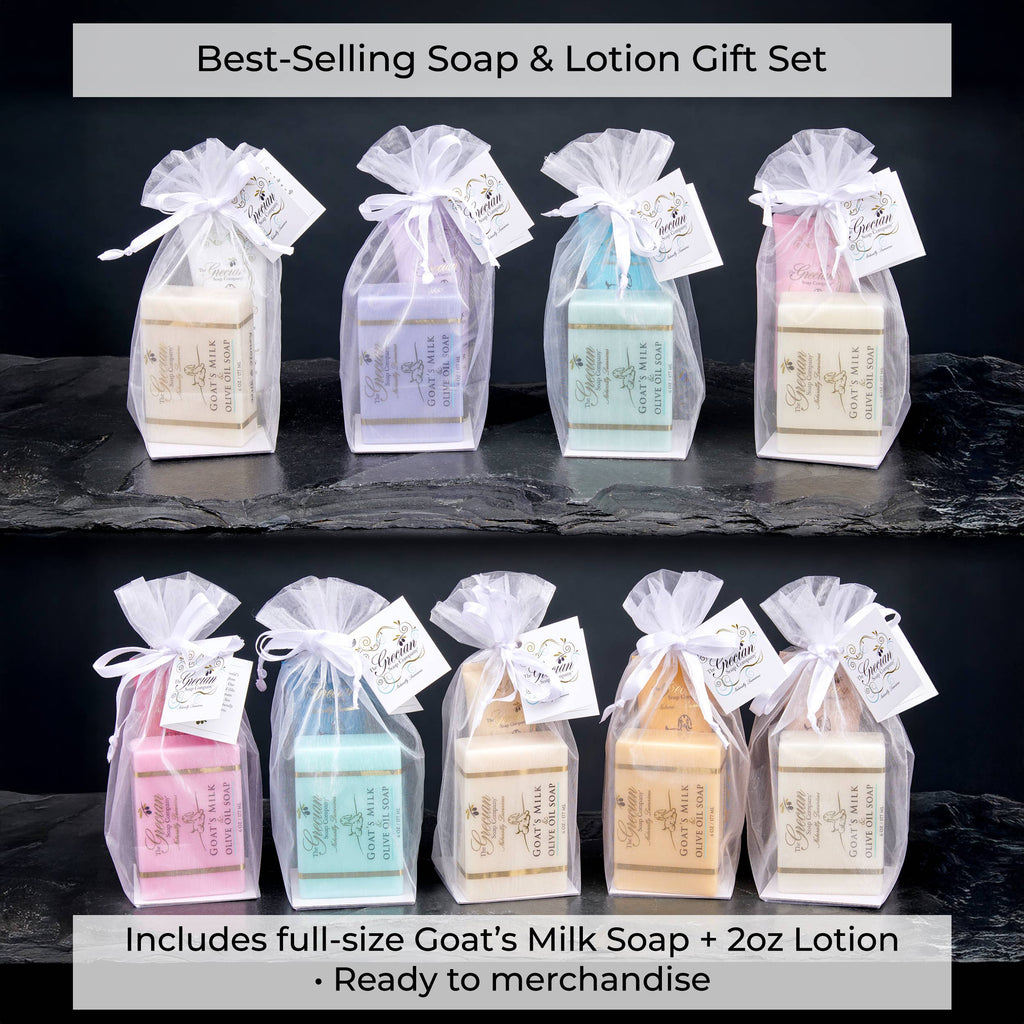 Goat Milk Lotion Gift Set | Organic Soap & Lotion: Lavender