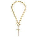 Elongated Cross Necklace
